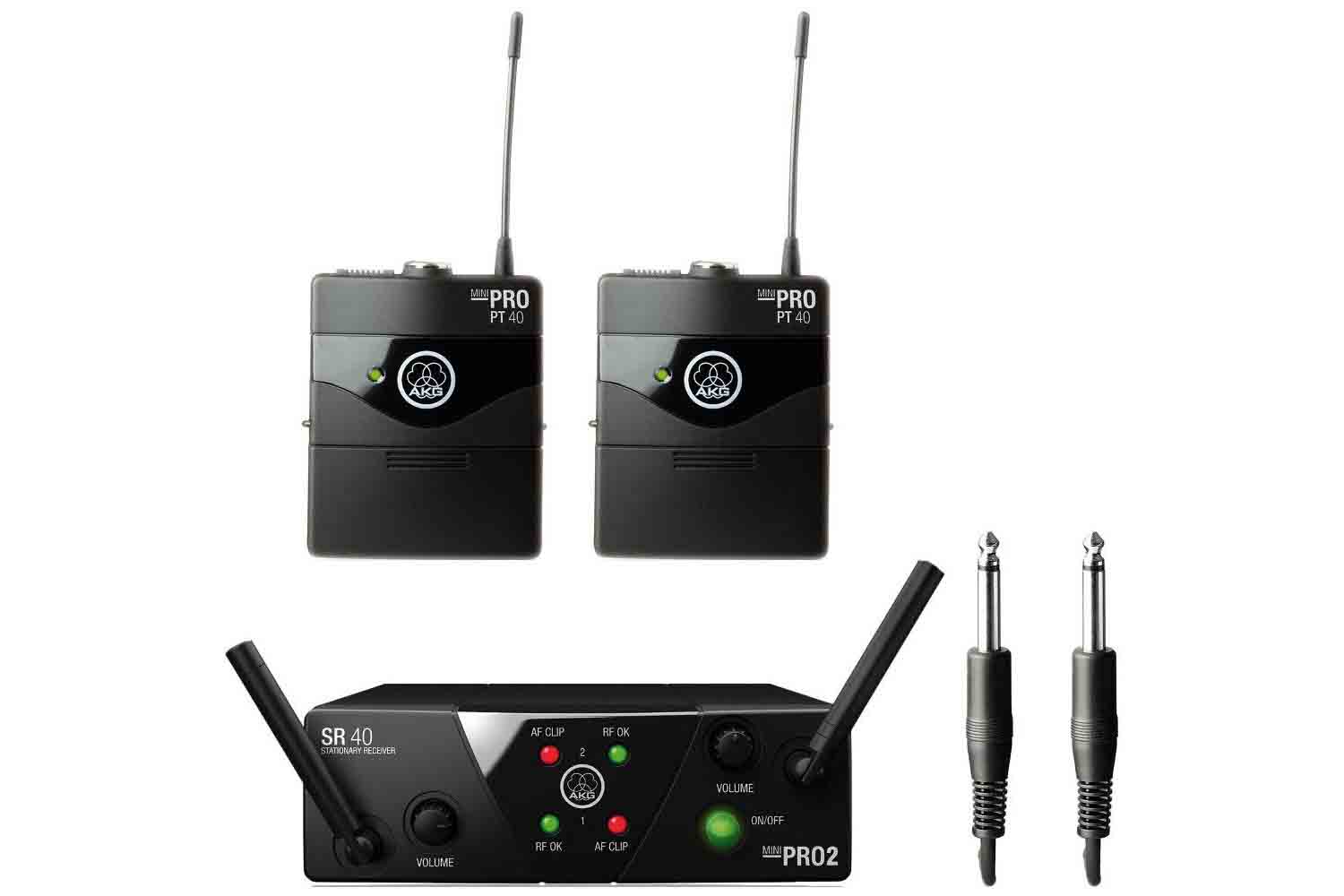 Инструментальная радиосистема AKG WMS40 Mini2 Instr. Set US45A/ C - Инструментальная радиосистема - фото 1