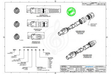 Разъем Speakon AMPHENOL SP-4-F - Разъем Speakon - фото 2