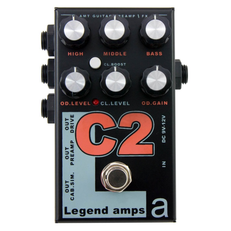 Педаль эффектов для электрогитары AMT C2 Legend amps 2 Guitar preamp - Гитарный преамп (Conford)  - фото 1