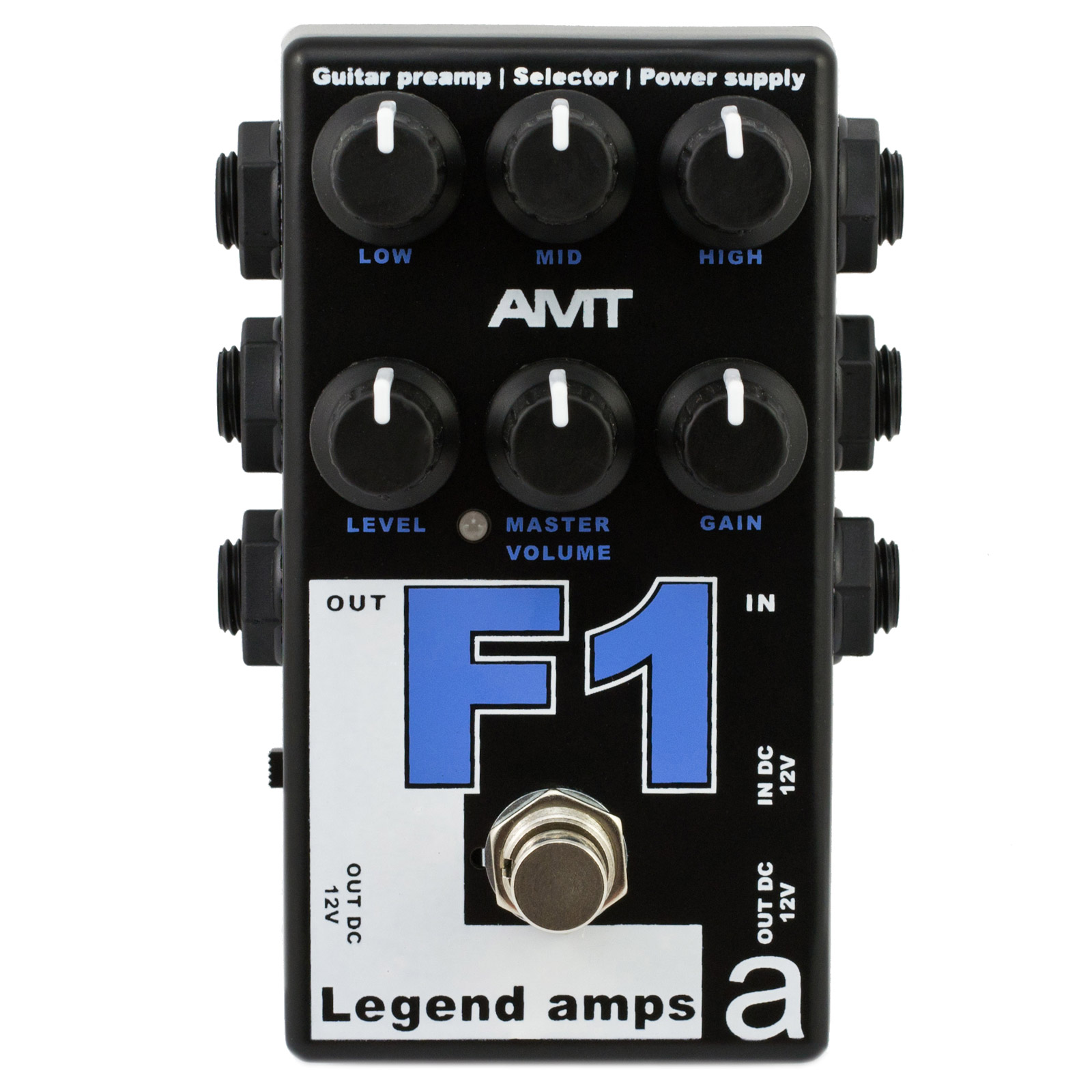 Педаль эффектов для электрогитары AMT Electronics F1 - гитарный предусилитель (Fender Twin) - фото 1