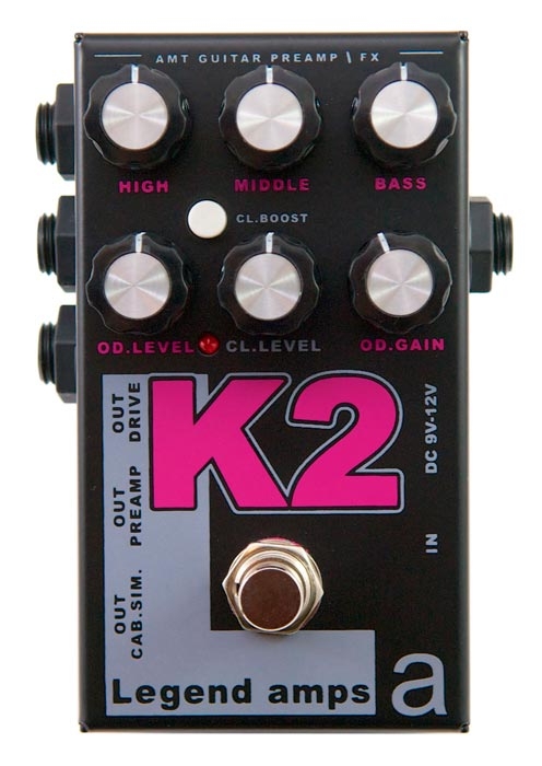 Педаль эффектов для электрогитары AMT K2 Legend amps 2 Guitar preamp - гитарный предусилитель (Krank) - фото 1