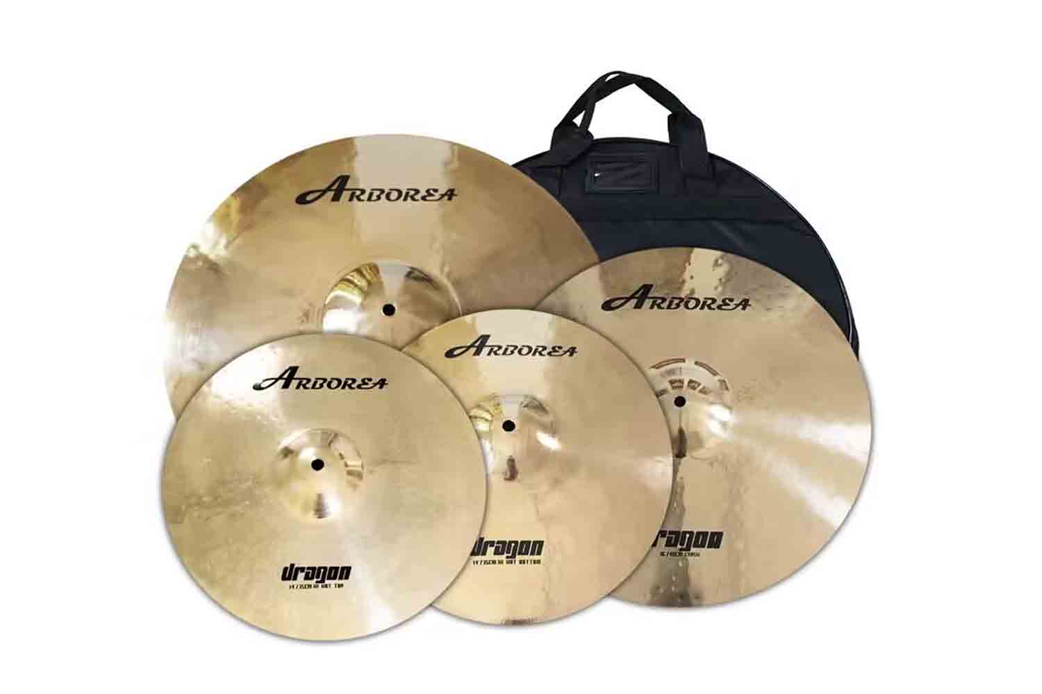 Комплект тарелок Arborea DR14161820SET Dragon - Комплект тарелок 14, 16, 18, 20" - фото 1