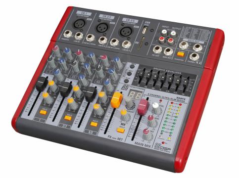 Аналоговый микшер ART WIZARD 502FX Микшерный пульт 3 моно, 2 стерео - фото 2