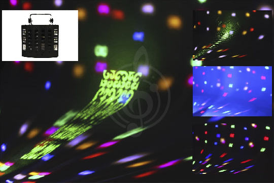 Дискотечный прибор (LED эффект) ART WIZARD VS-59A Светодиодный дискотечный прибор 4IN1 UV Strobe Laser - фото 1