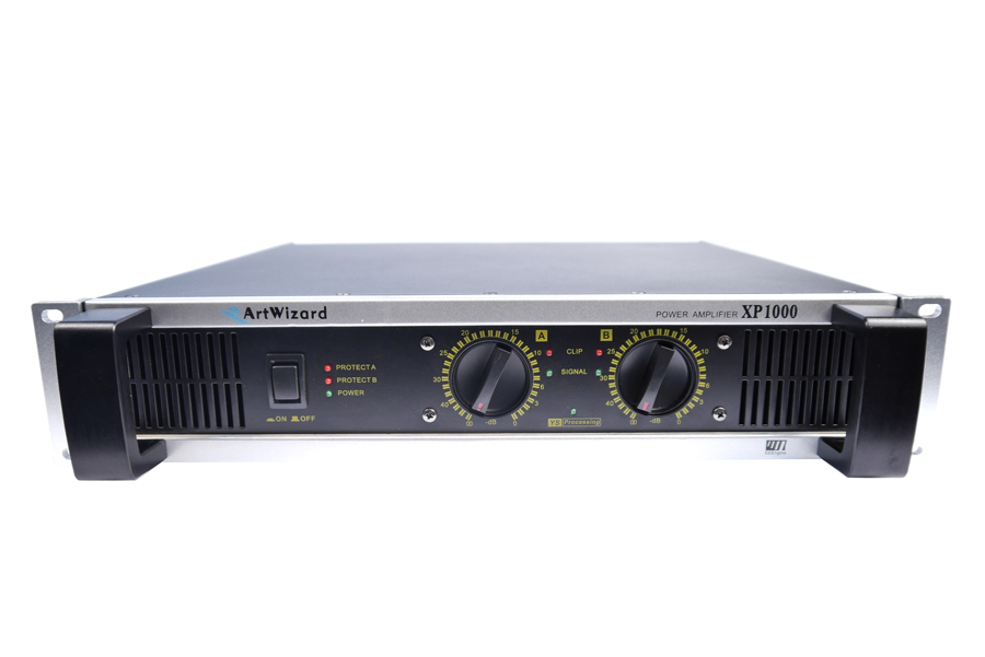 Аналоговый усилитель мощности ART WIZARD XP1000 Усилитель мощности Stereo - 2*300 Вт/8 Ом, 2*450 Вт/4 Ом - фото 1