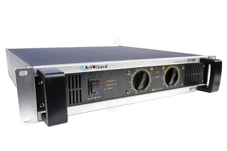 Аналоговый усилитель мощности ART WIZARD XP1000 Усилитель мощности Stereo - 2*300 Вт/8 Ом, 2*450 Вт/4 Ом - фото 2