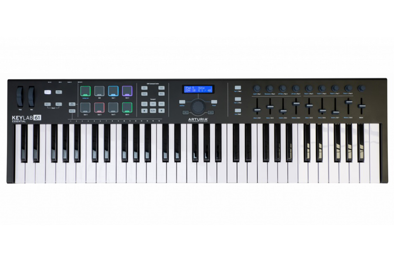 MIDI-клавиатура Arturia KeyLab Essential 61 Black Edition - MIDI-клавиатура - фото 1