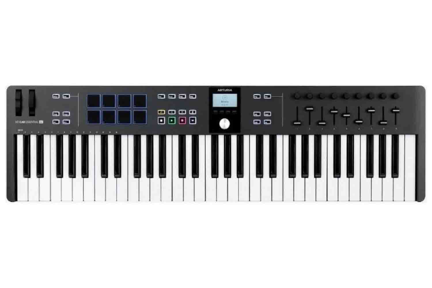 MIDI-клавиатура Arturia KeyLab Essential 61 mk3 Black - Midi-клавиатура - фото 1