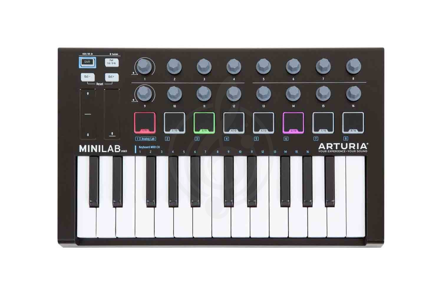 MIDI-клавиатура Arturia MiniLab MKII Black - Миди-клавиатура - фото 2