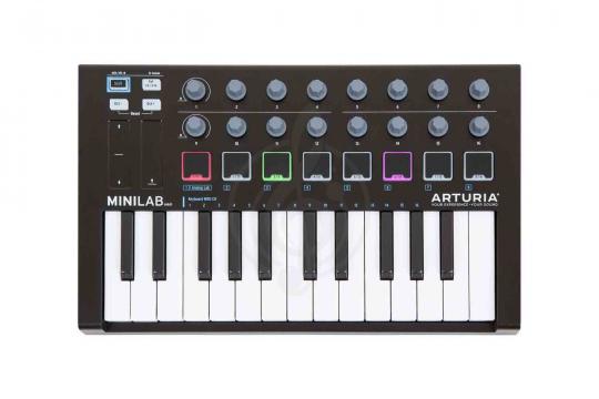 MIDI-клавиатура Arturia MiniLab MKII Black - Миди-клавиатура - фото 2