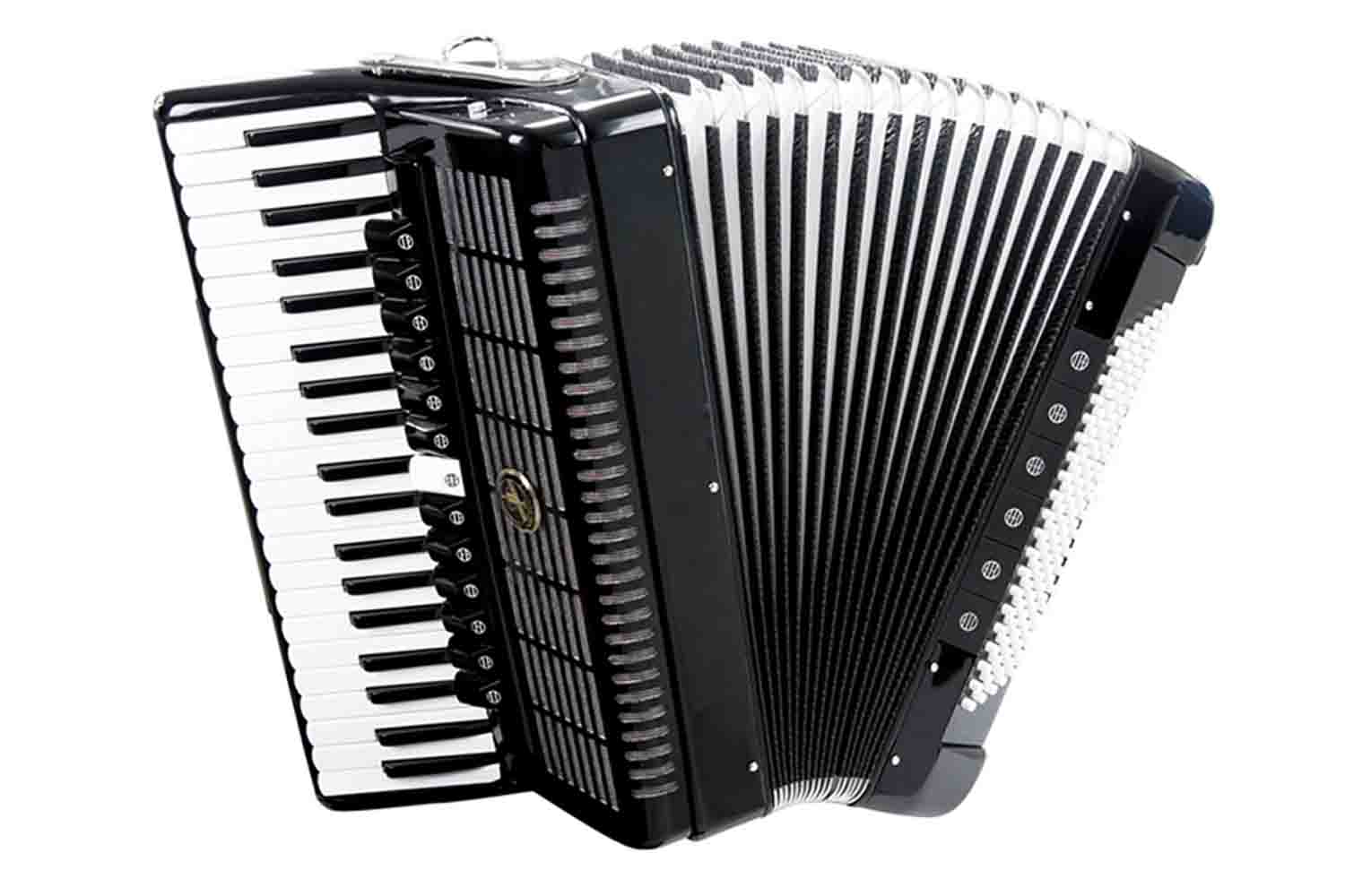 Аккордеон 4/4 Aurus JH2012-B - Аккордеон черный, с футляром - фото 1