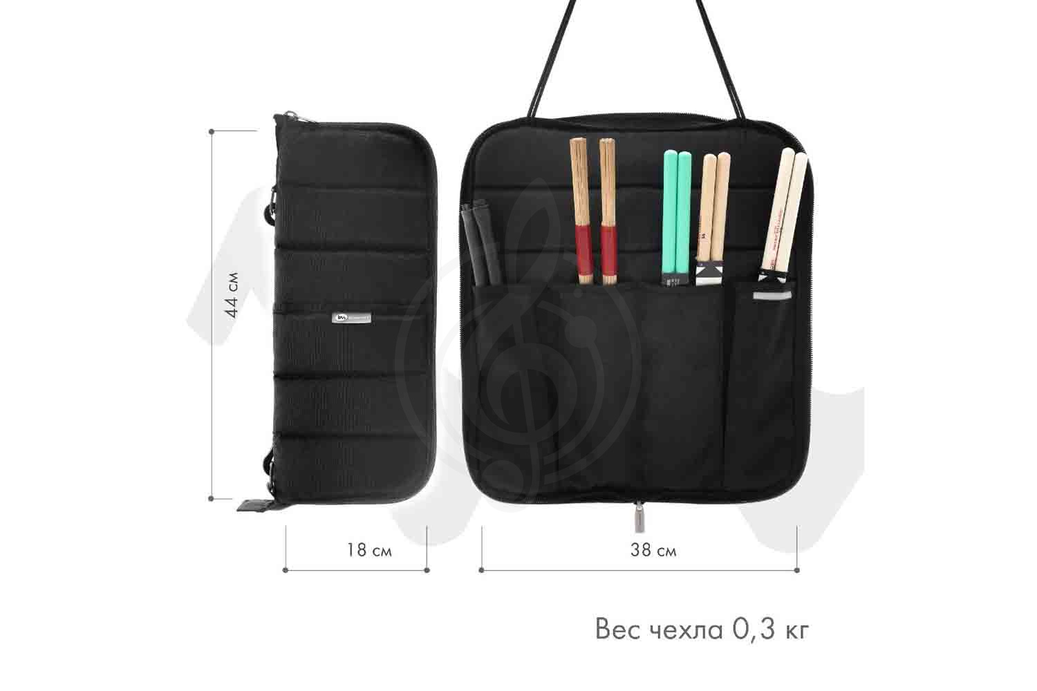 Чехол для палочек BAG&music BM1217 StixBag - Чехол для барабанных палочек - фото 16