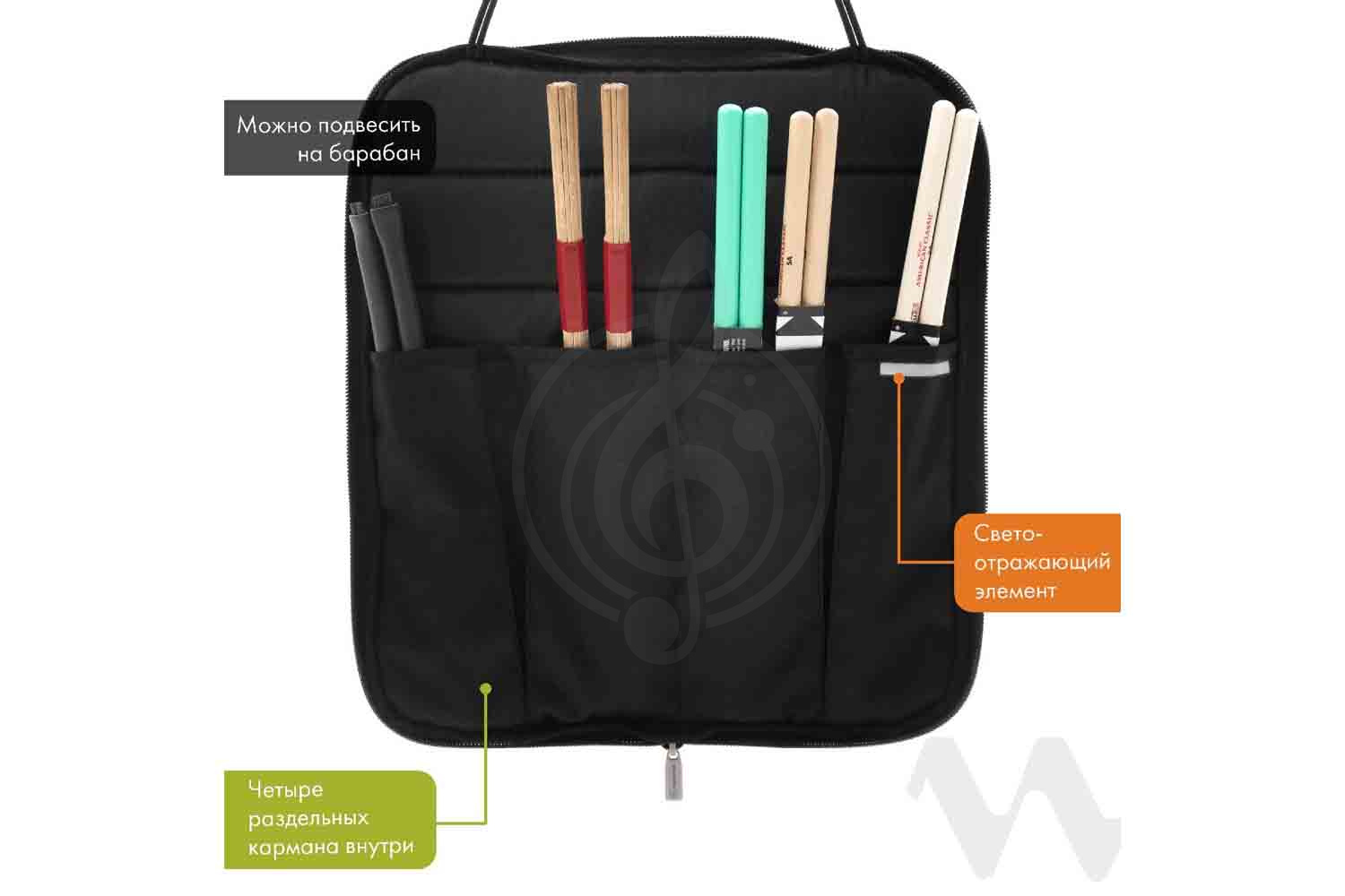 Чехол для палочек BAG&music BM1217 StixBag - Чехол для барабанных палочек - фото 18