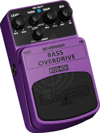 педаль эффектов для бас-гитары Behringer BOD400 Педаль гитарная "Bass Overdrive" - фото 2