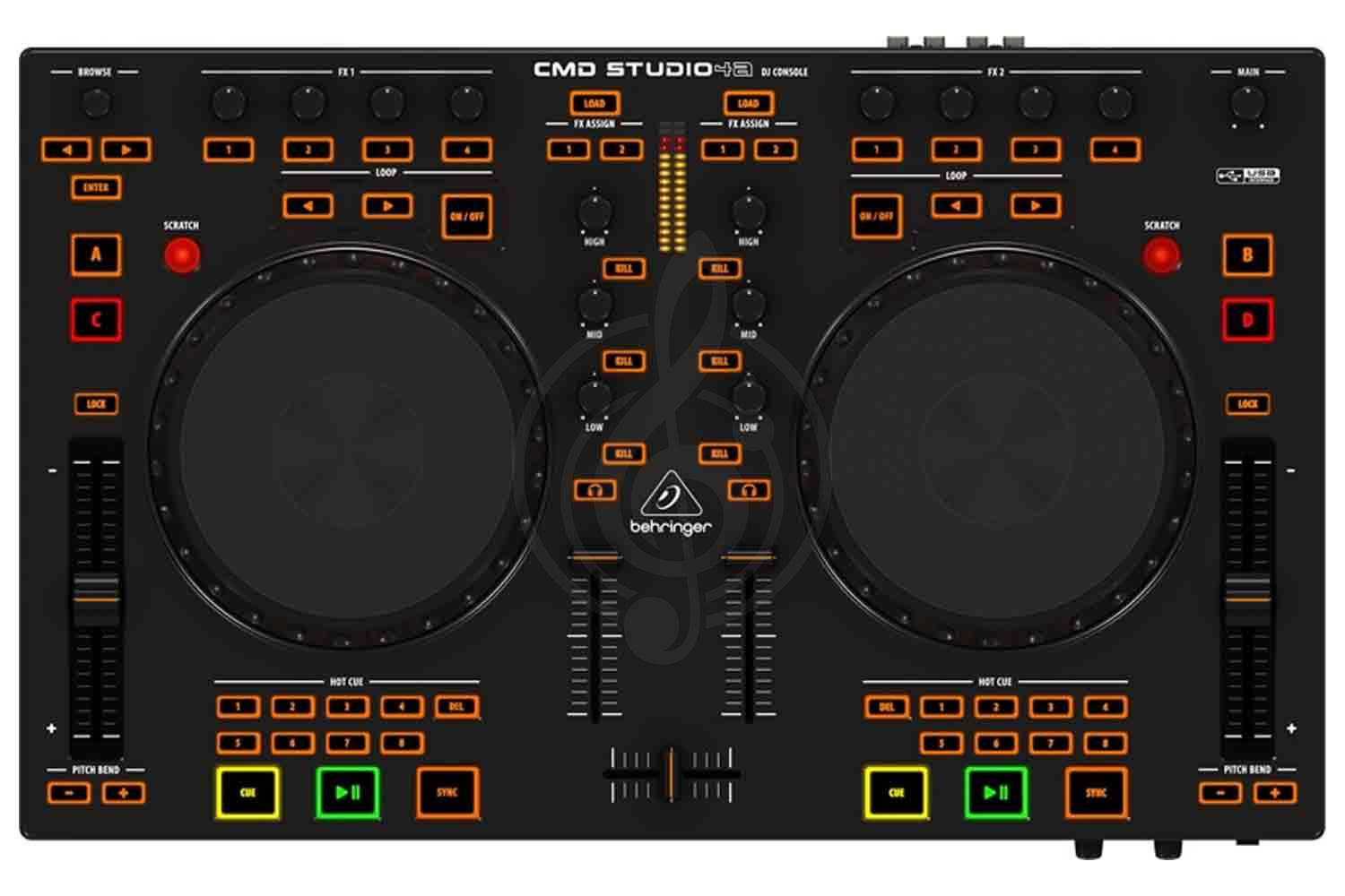  BEHRINGER CMD STUDIO 4A DJ контроллер  - фото 2