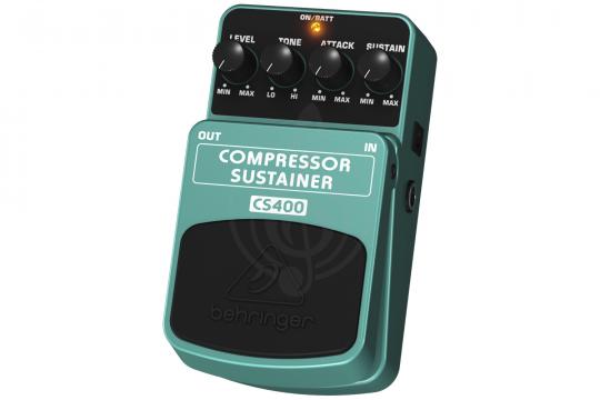 Behringer CS400 Compressor Sustainer - Педаль эффектов компрессор сустейнер - фото 2 Педаль эффектов для электрогитары Behringer CS400 Compressor Sustainer - Педаль эффектов компрессор сустейнер - фото 2