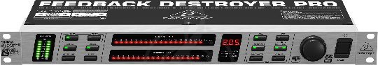 Подавитель обратной связи Behringer FBQ2496 - подавитель обратной связи, 20 FBQ-фильтров на канал, 96 кГц - фото 1