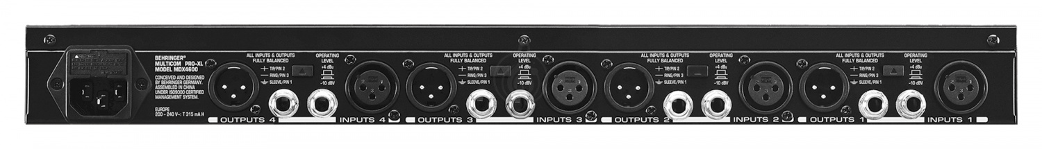  Behringer MDX4600-EU 4-канальный экспандер/ компре - фото 2