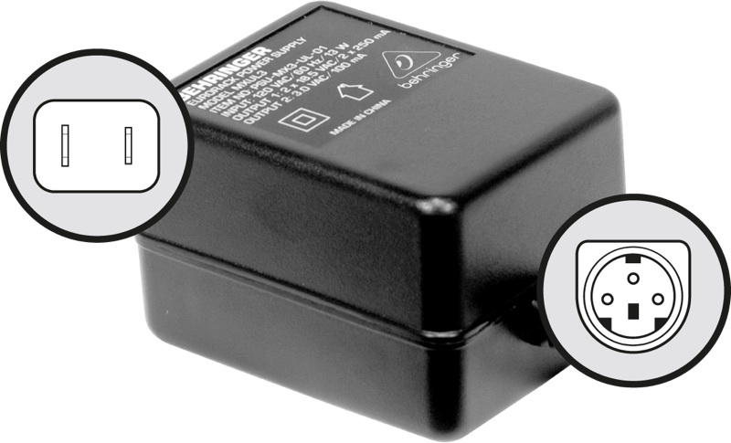  BEHRINGER PSU3-EU - блок питания для UB502, UB802, UB1002, XENYX502, XENYX802, XENYX1002, Q502USB, Q - фото 1