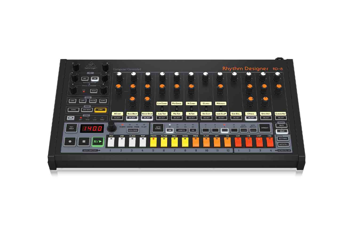 Драм-машина BEHRINGER RHYTHM DESIGNER RD-8 - Драм-машина - фото 1
