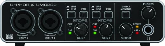  BEHRINGER UMC202  аудиоинтерфейс 2x2 - фото 5