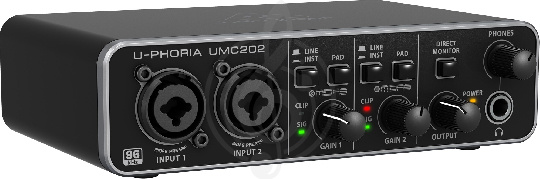  BEHRINGER UMC202  аудиоинтерфейс 2x2 - фото 1