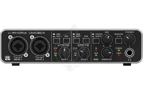  BEHRINGER UMC204 Аудиоинтерфейс 2x4 - фото 1