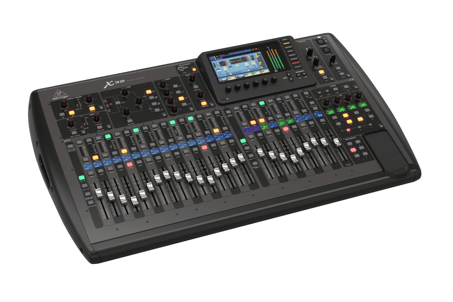 Цифровой микшер BEHRINGER X32 цифровой программируемый микшер 32 канала, 16 шин, 32 х 32 интерфейс USB - фото 1