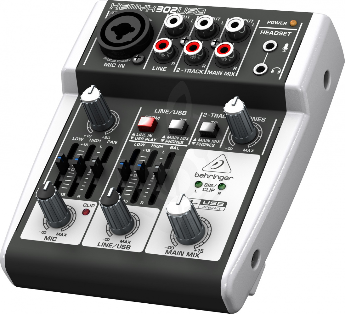 Аналоговый микшер Behringer Xenyx 302USB Микшерный пульт - фото 2