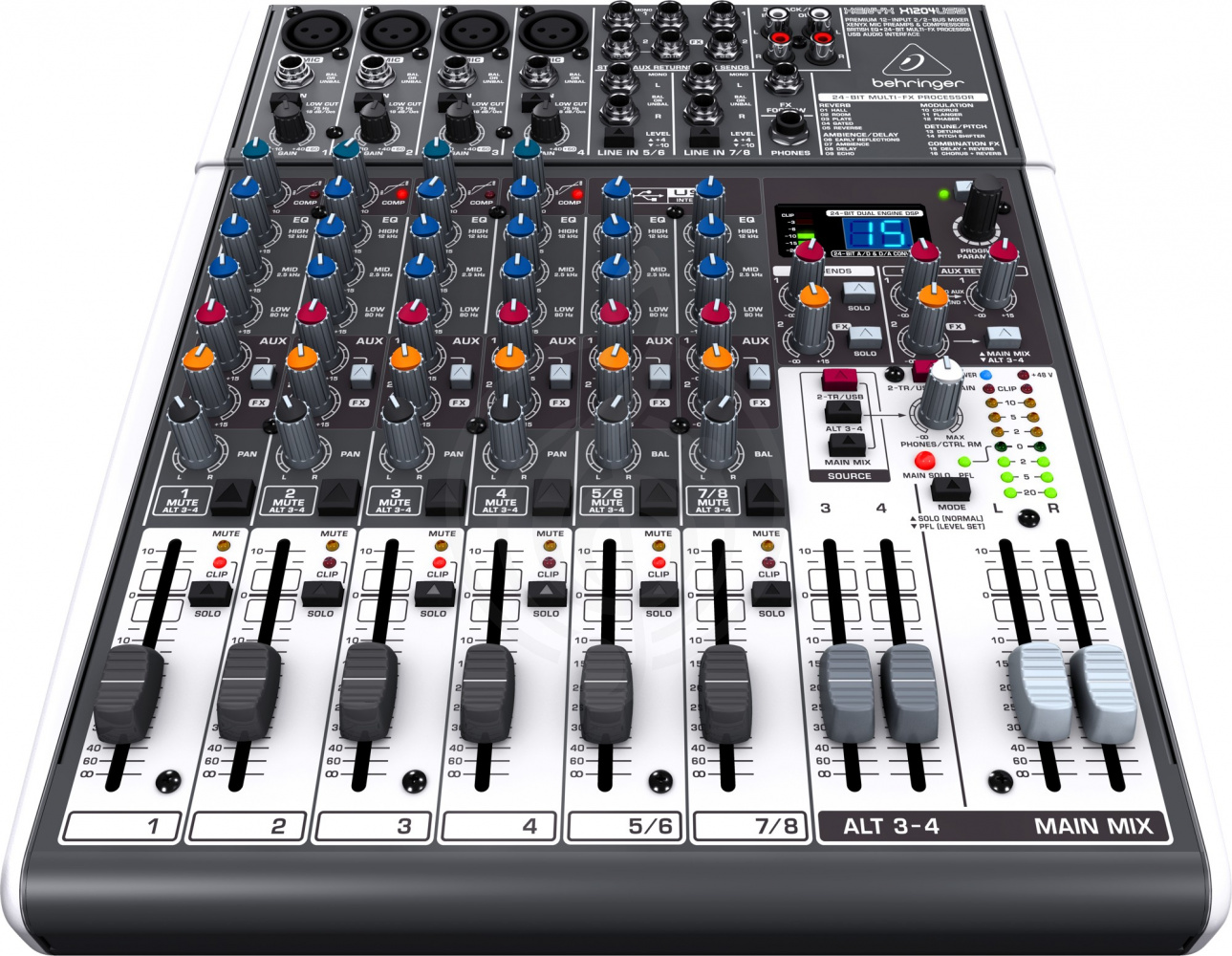 Аналоговый микшер Behringer Xenyx X1204USB-EU Микшерный пульт - фото 2