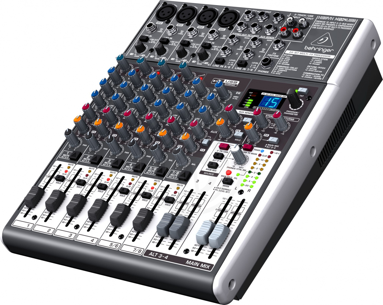 Аналоговый микшер Behringer Xenyx X1204USB-EU Микшерный пульт - фото 5
