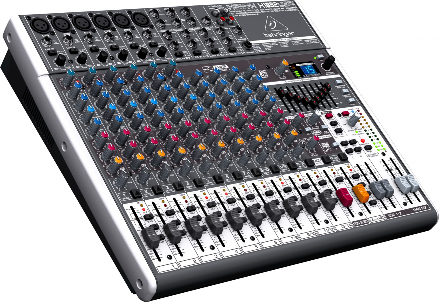Аналоговый микшер Behringer Xenyx X1832USB аналоговый микшер - фото 3