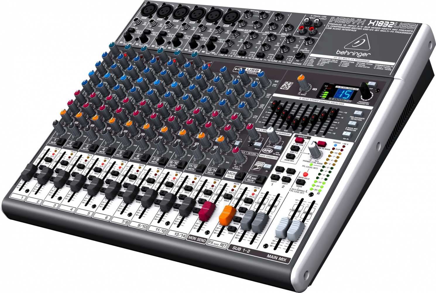 Аналоговый микшер Behringer Xenyx X1832USB аналоговый микшер - фото 4