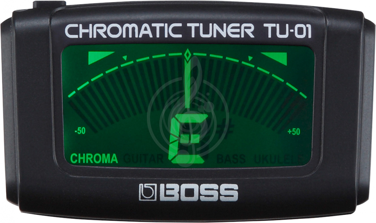 Тюнер для гитары BOSS - TU-01 - клипсовый хроматический тюнер - фото 1