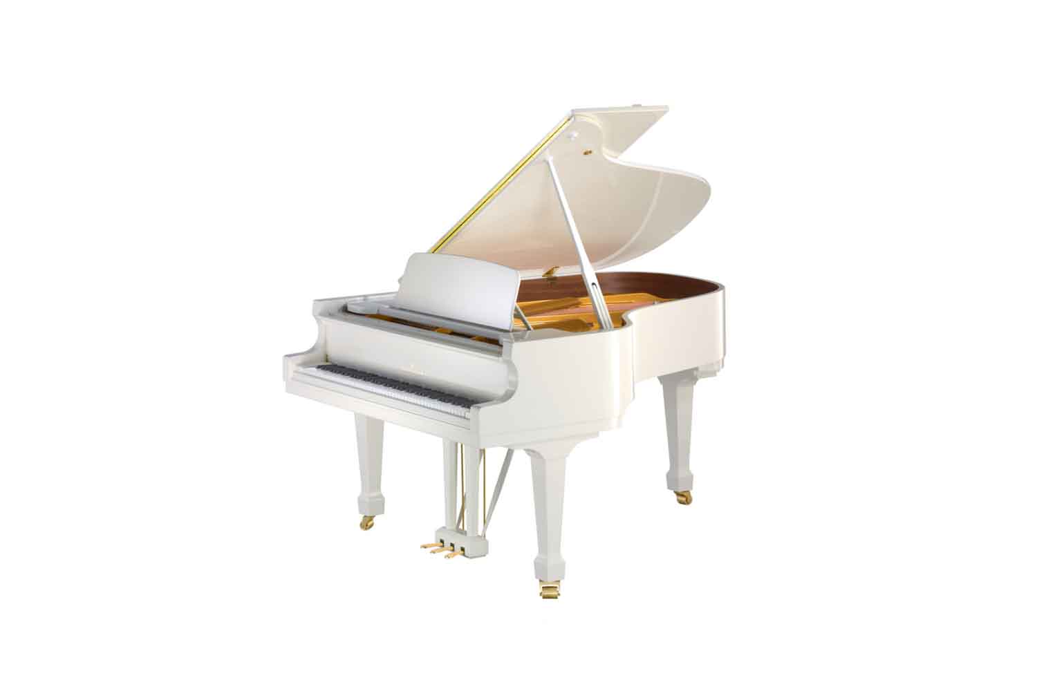 Акустический рояль C. Bechstein Academy A 160 WHP - Рояль акустический белый, полированный - фото 1