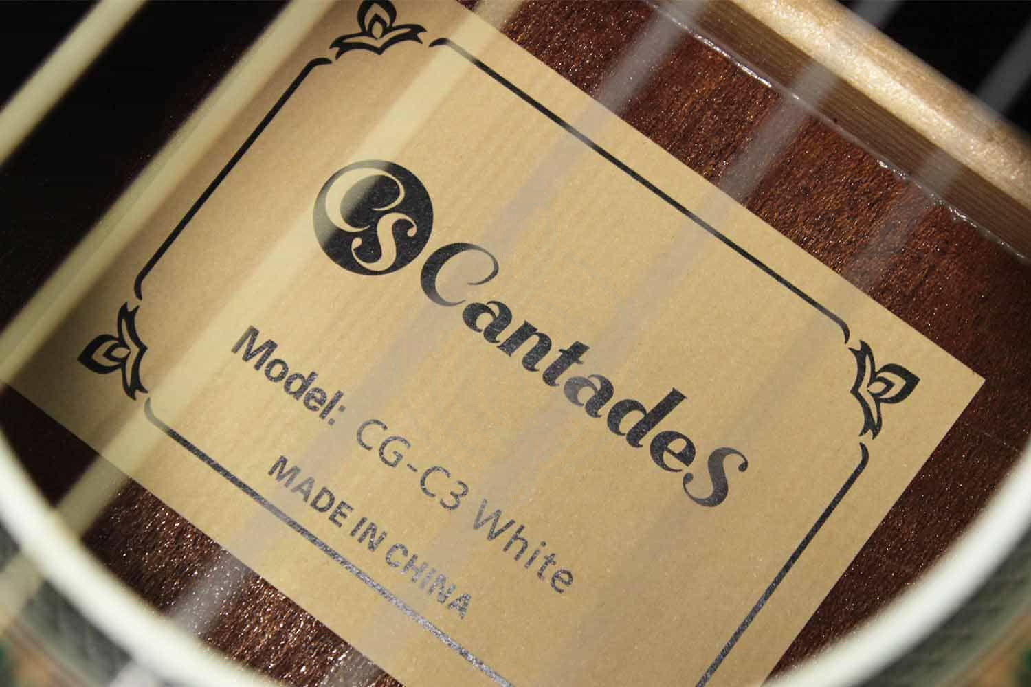 Классическая гитара 4/4 CantadeS CG-C3 White - Классическая гитара - фото 7