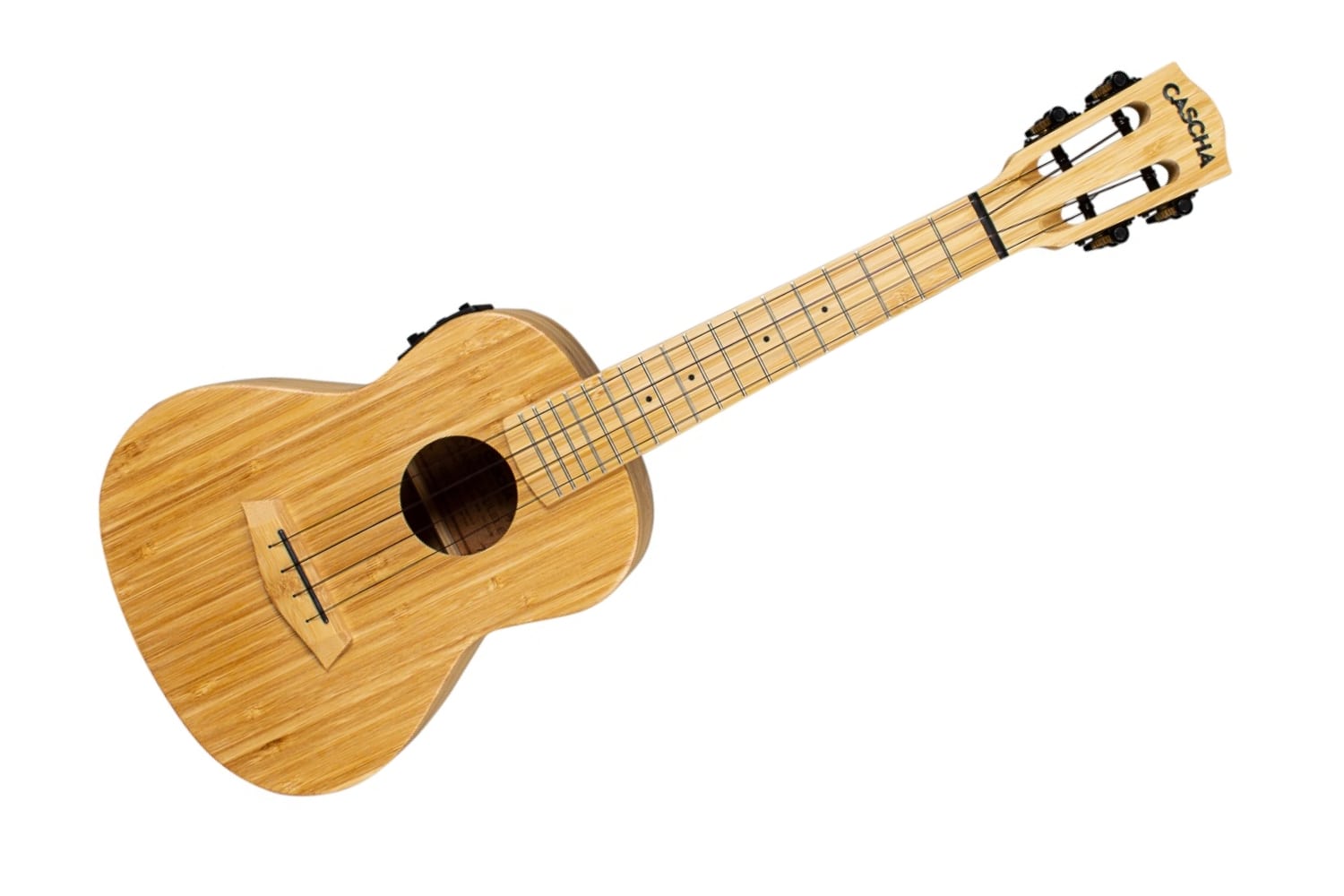 Укулеле концерт Cascha HH-2313E Bamboo Series - Укулеле концертный с чехлом и звукоснимателем - фото 1