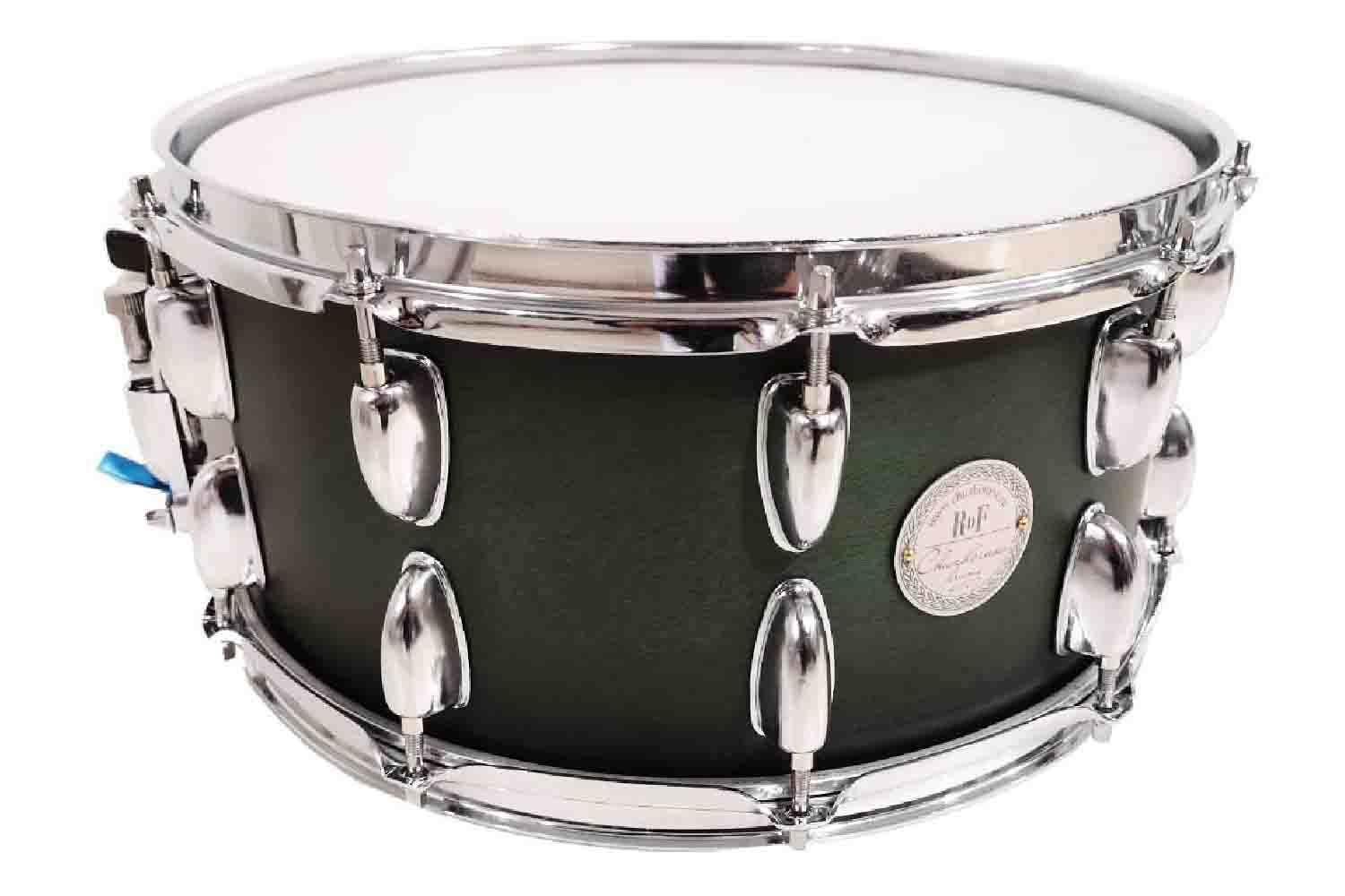 Малый барабан Chuzhbinov Drums RDF1465GN - Малый барабан 14x6.5", темно-зеленый - фото 1