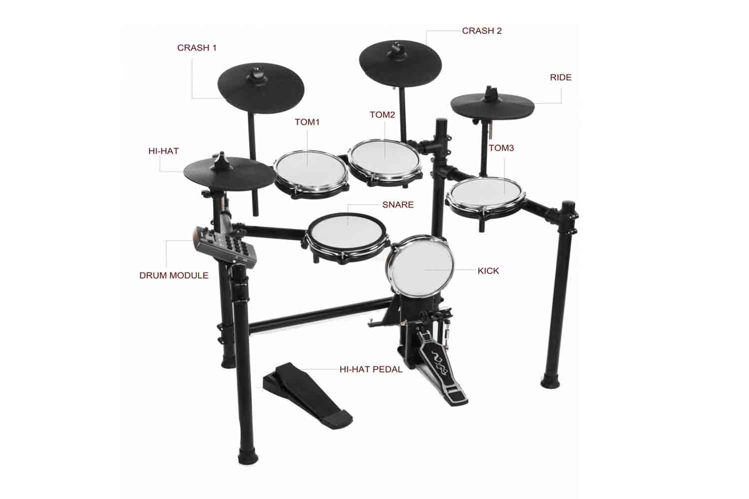 Электронная ударная установка CIRCLE TONE CTD-400 - Электронная ударная установка 9 пэдов - фото 1