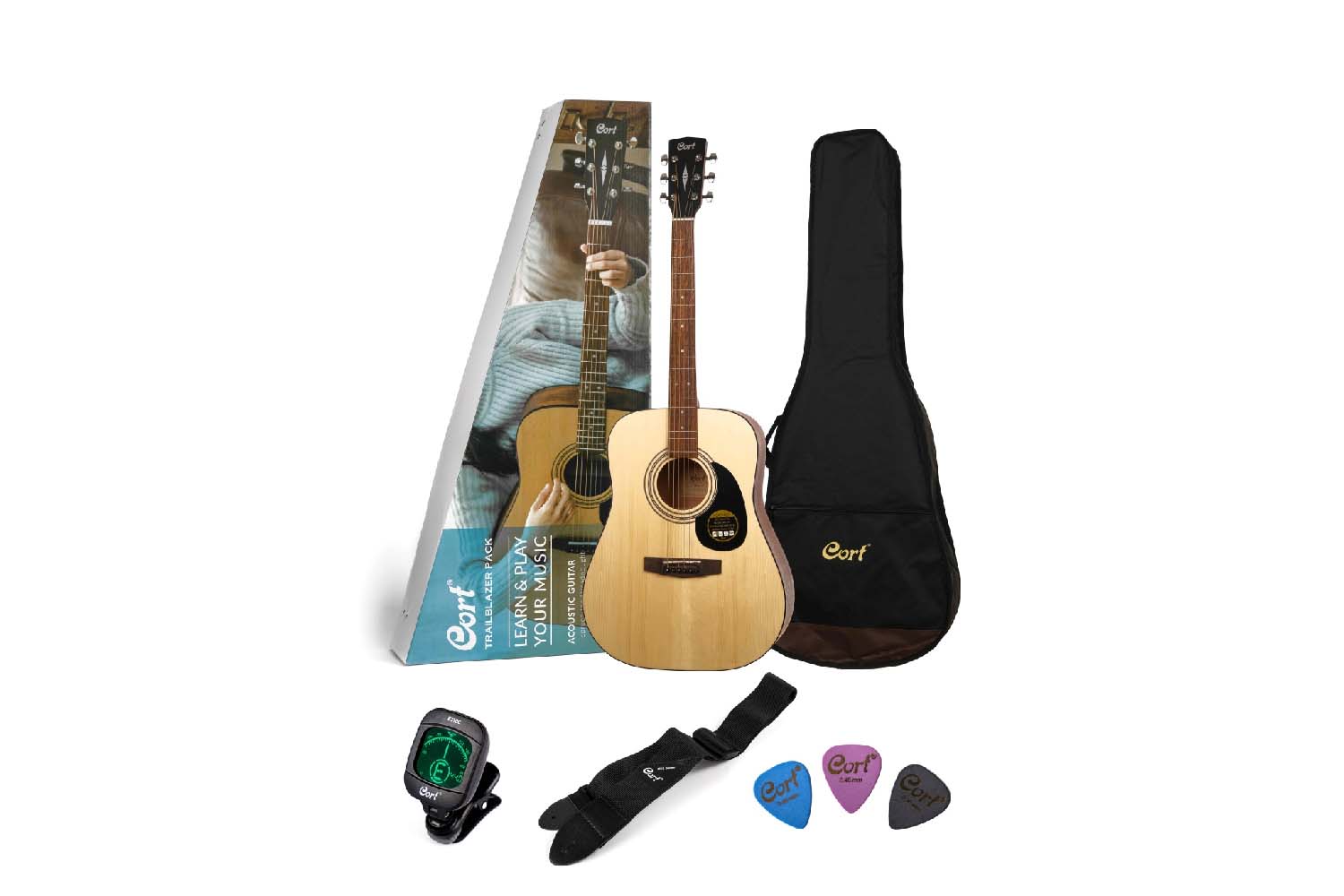 Акустическая гитара Cort CAP-810-OP Trailblazer - Комплект акустической гитары - фото 1