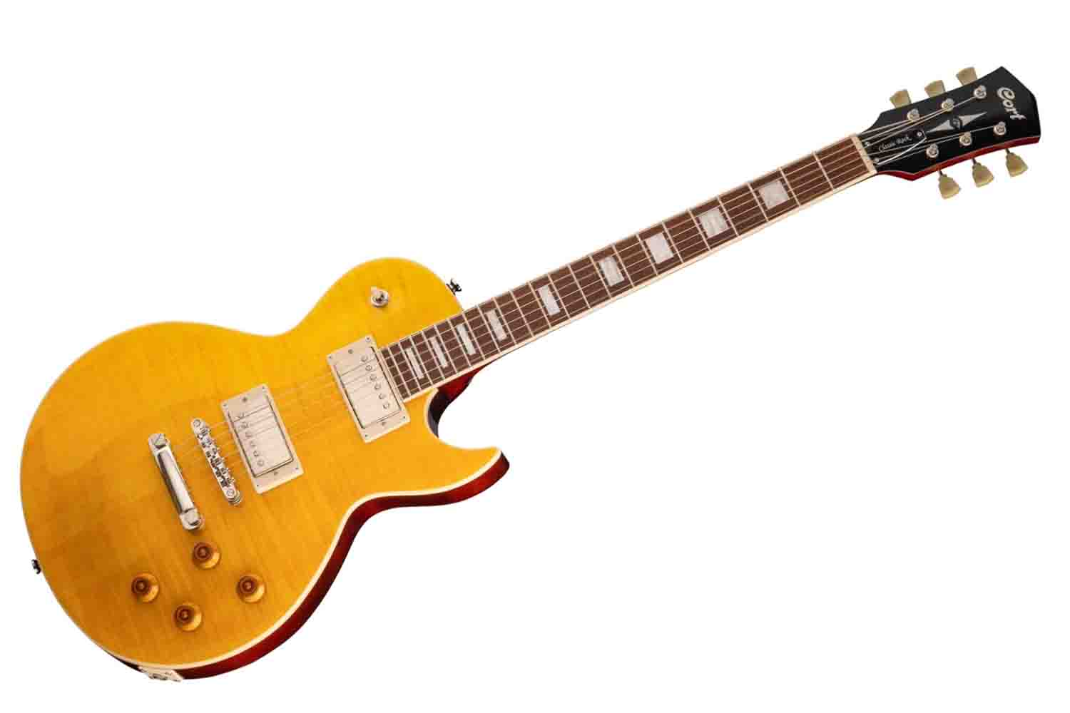 Электрогитара Les Paul Cort CR250-ATA Classic Rock - Электрогитара, цвет янтарь - фото 1