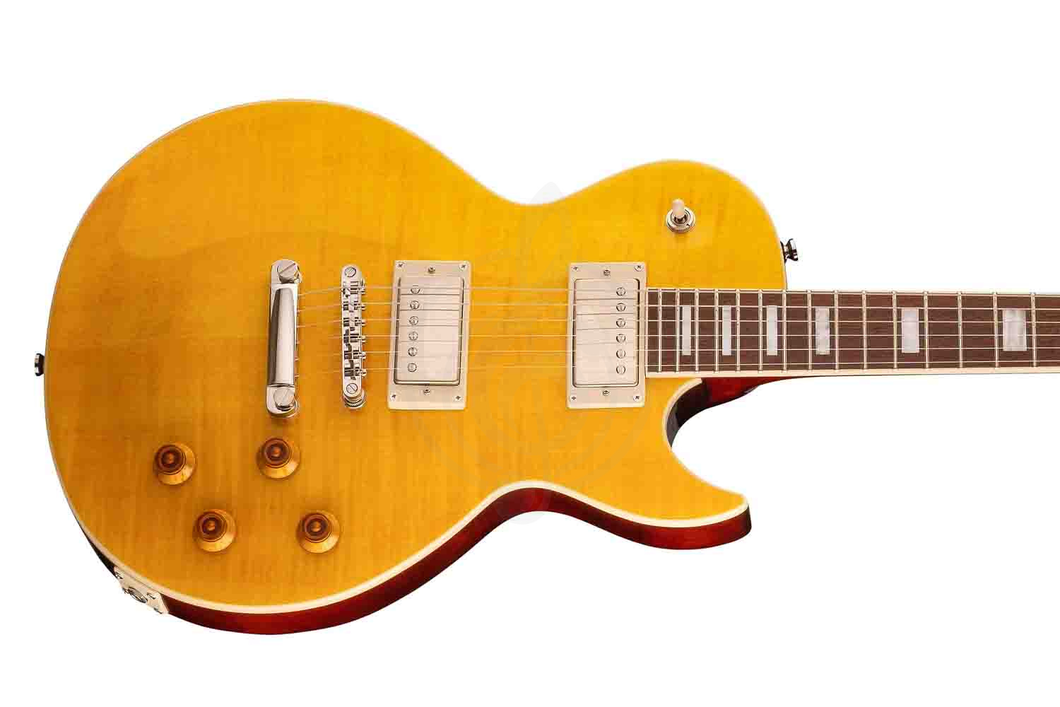 Электрогитара Les Paul Cort CR250-ATA Classic Rock - Электрогитара, цвет янтарь - фото 2
