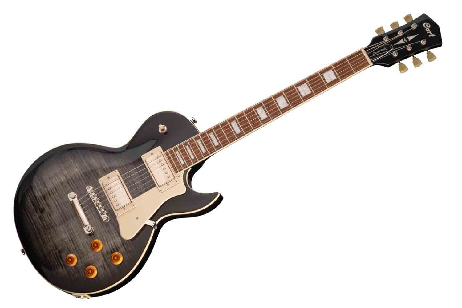 Электрогитара Les Paul Cort CR250-WBAG-TBK Classic Rock - Электрогитара, черная, с чехлом - фото 1