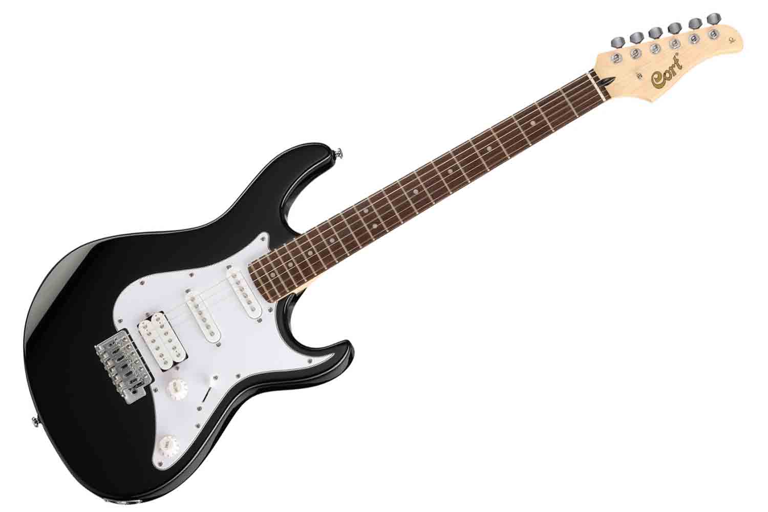 Электрогитара Stratocaster Cort G200-BLK G Series - Электрогитара, черная - фото 1