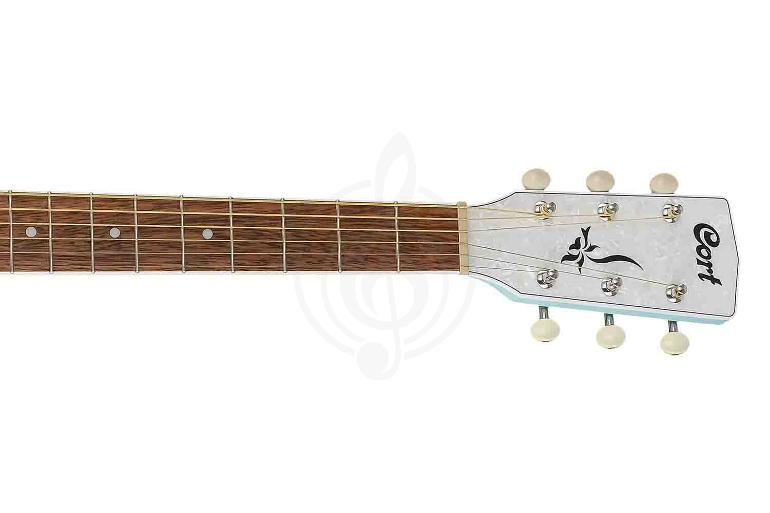 Электроакустическая гитара Cort Jade-Classic-SKOP Jade Series - Электроакустическая гитара, голубая - фото 4