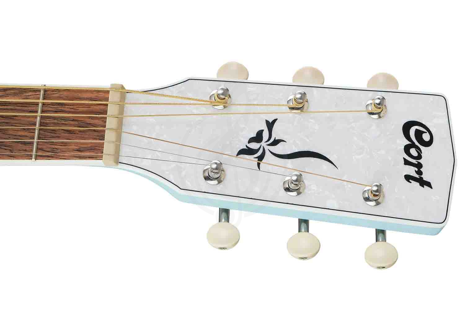 Электроакустическая гитара Cort Jade-Classic-SKOP Jade Series - Электроакустическая гитара, голубая - фото 8
