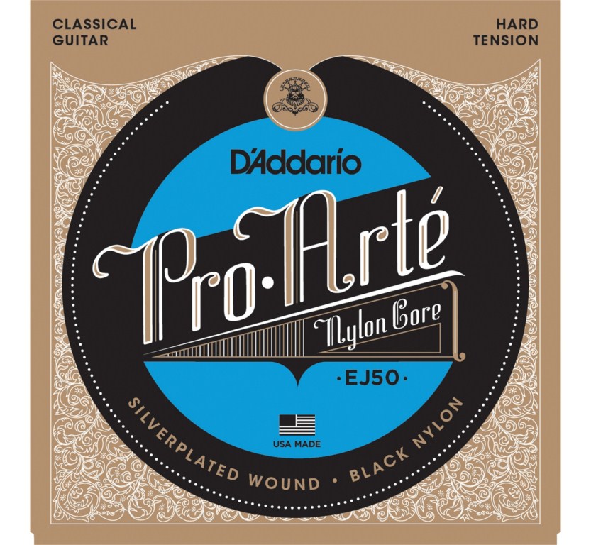 Струны для классической гитары D'Addario EJ50 PRO ARTE - струны для классической гитары, сильного натяжения - фото 1