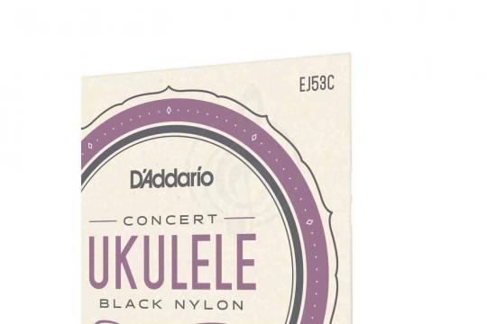 Струны для укулеле концерт D'ADDARIO EJ53C струны для укулеле концерт, черный нейлон - фото 2