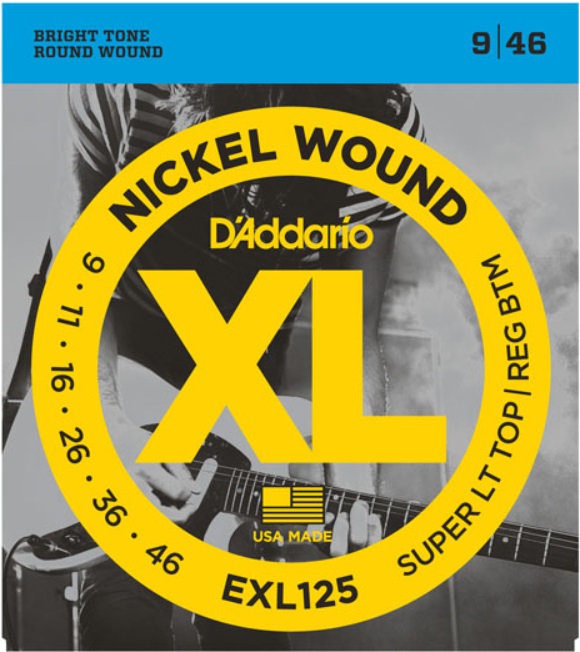 Струны для электрогитары D'Addario EXL125 - Струны для электрогитары 9-46 - фото 1