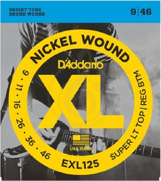 Изображение D'Addario EXL125 - Струны для электрогитары 9-46